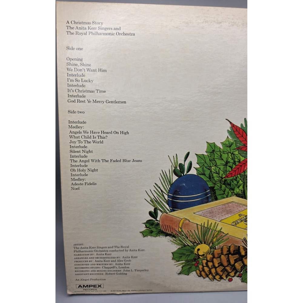 Anita Kerr Singers A Christmas Story LP Ampex A-10142 Royal Philharmonic Stereo - Picture 5 of 8